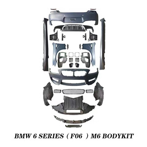Kit carrosserie pour BMW Série 6 F06 F12 F13 modifié M6 : pare-chocs avant, pare-chocs arrière, seuils latéraux, sorties <span class=keywords><strong>d</strong></span>'échappement quadruples - Product Image 1