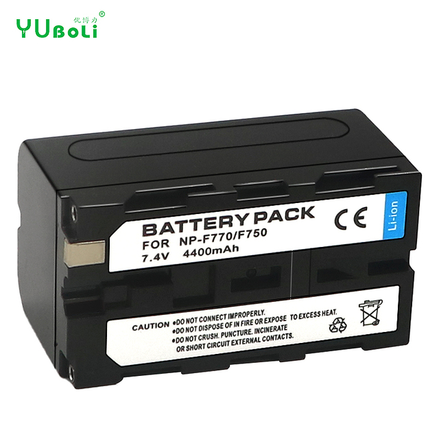 7.2V Camcorder Li-ion Battery NP-F750 NP-F770 NPF750 NP F770 for Sony NPF770 NP-F750 NP-F730 NP F770 F750 for Yongnuo Led Light