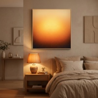 Lampe murale rétroéclairée en acrylique dégradé personnalisée de haute qualité, boîte à lumière LED avec télécommande intelligente via application