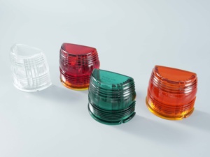 <span class=keywords><strong>Paralume</strong></span> in <span class=keywords><strong>vetro</strong></span> borosilicato alto rosso <span class=keywords><strong>di</strong></span> forma <span class=keywords><strong>di</strong></span> colore all'ingrosso personalizzato dalla fabbrica per le luci della pista dell'aerodromo all'aperto - Product Image 3