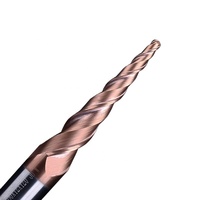 Alat Pertukangan Kayu Weix yang Tahan Lama, Pisau Pahat Tungsten Carbide 3D untuk Ukiran, Pemotong Taper Mill Cutter End CNC, Harga Pemotong Milling CNC