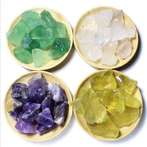 Großhandel klar grün kristall-Großhandel rohen natürlichen Quarz kristall grün Fluorit klaren Quarz kristall rau