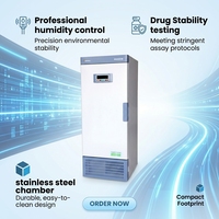 Control de Programa para Enfriamiento y Calefacción Científica 0-60 ° Incubadora de Laboratorio de 150l con Temperatura y Humedad Constantes