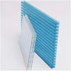 Vente chaude feuille creuse en polycarbonate multi-paroi et panneaux creux en PC feuille de polycarbonate creuse à double paroi à effet de serre