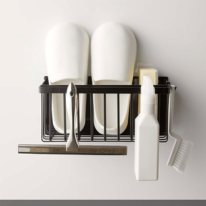 Tường gắn kết nhà bếp aethetic Tủ lạnh <span class=keywords><strong>Side</strong></span> Magnetic gia vị Giá kim loại phòng tắm khăn mô lưu trữ Kệ Treo Giỏ chủ - Product Image 5