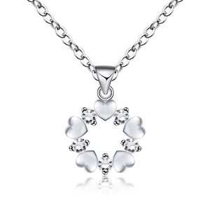 Joyería al por mayor clavícula colgante en forma de corazón pareja mejor amigo collar de mujer - Product Image 6