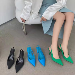 Chaussures tendance pour femmes, style 2025, bout pointu, plates, sans dos, respirantes, tendance, chaussures de créateur - Product Image 2