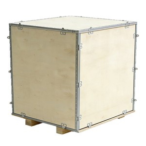 ลังไม้อัดเหล็กเสริมแบบปรับแต่งได้ ขนาด 520x520x620 มม. กล่องไม้สำหรับการขนส่งสินค้าแบบถอดประกอบได้ - Product Image 1