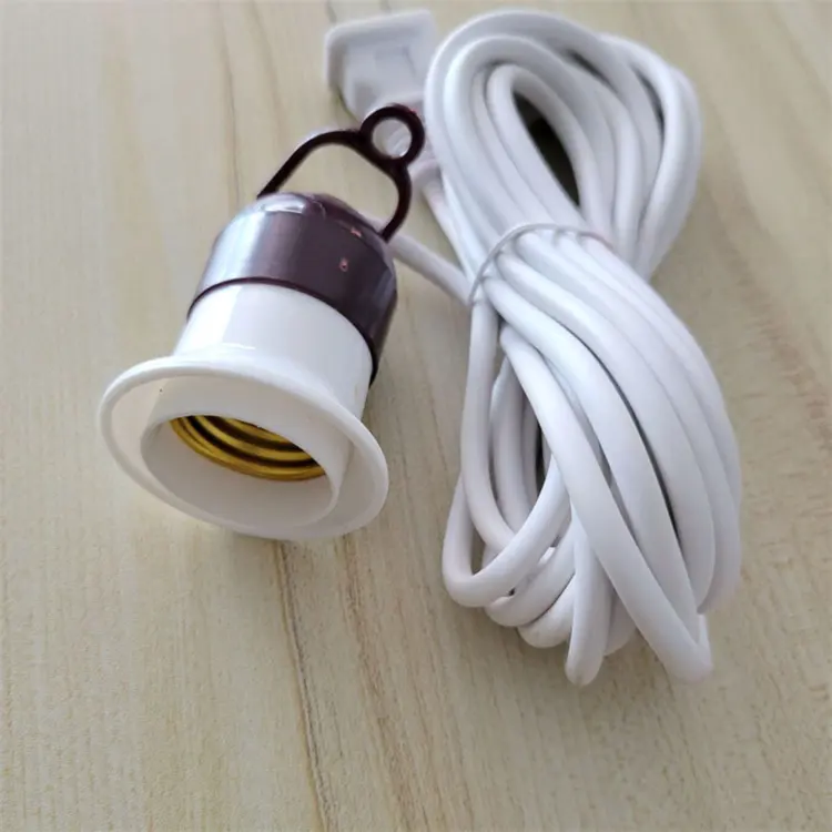 Best price Manufacturer's supply E27 switch with wire lamp holder 2 Pin US replacement salt lamp extension power cord