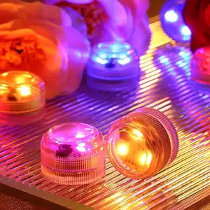 Tsinye lampu LED bawah air Modern, lampu LED lilin teh tahan air dengan dioperasikan baterai jarak jauh, berubah warna RGB