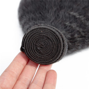 Yeswigs Yaki Dei Capelli Umani Pacchetto 100% Lordo Cuticola Allineati Visone Umani Brasiliani Dei Capelli Del Virgin Del Tessuto Crespo Fasci di Rette - Product Image 4