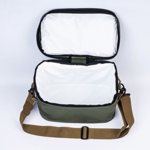 Bolsa Refrigerante de Verano <span class=keywords><strong>para</strong></span> Exteriores, Color Sólido, Gran Capacidad, Aislada, Plegable, Impermeable, Portátil, de Vinilo, Refrigerada - Product Image 3