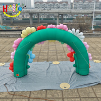Arche gonflable personnalisée à impression numérique pour extérieur, décoration d'événements et de fêtes, arche géante sur le thème des plantes et des fleurs