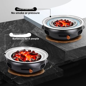 Hàn Quốc Phong Cách Thương Mại Gang Bbq Nướng 5-Người Ngoài Trời Than Nướng Với Điều Khiển Từ Xa Và Ngọn Lửa Thiết Bị An Toàn - Product Image 4