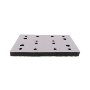 80*130MM 16 agujeros 10mm de espesor gancho y bucle cojín suave sin <span class=keywords><strong>polvo</strong></span> almohadilla de interfaz de esponja para lijadora herramientas abrasivas pulido - Product Image 6