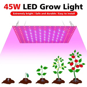 Lámpara LED de Cultivo de 45W para Todas las Plantas, Enchufe US/EU, 169 LED, Bombilla LED de 45W para Plantas, Invernaderos, Lámpara Fitoluminaria de Interior - Product Image 4