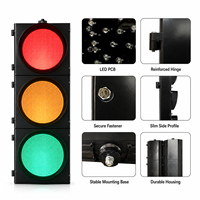 Feu de signalisation LED Yongwei 300 mm pour vélo, rouge, jaune, vert (RYG), avec affichage intégré du compte à rebours, alimentation secteur pour circulation routière
