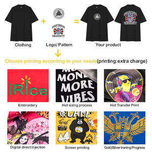 2025 Homens de Alta Qualidade Em Branco Pesado 100% Algodão Oversize 280Gsm Gota Ombro Alto Pescoço T-shirt de Manga Curta T Shirt para Homens - Product Image 6