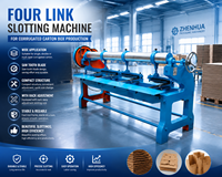 Machine à rainurer semi-automatique à quatre liaisons pour la production de boîtes en carton ondulé - Points forts de la vente