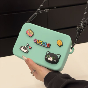 Bolso cruzado DIY con parche de <span class=keywords><strong>conejo</strong></span> para teléfono, bandolera, monedero de almacenamiento para teléfono, monedas y artículos pequeños diarios para mujeres y niñas - Product Image 3