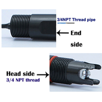 Sonde de pH pour la qualité de l'eau, capteur numérique de contrôle du pH avec écran LCD BIT, mètre de conductivité 14 en 1 (pH, TDS, EC) pour l'hydroponie