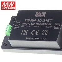 Convertisseur d'alimentation industriel DC-DC 24V Meanwell DDRH-15/30/45/60/120/240-5V/12V/24/32/48DR/P/ST de Taïwan pour compteur de prières