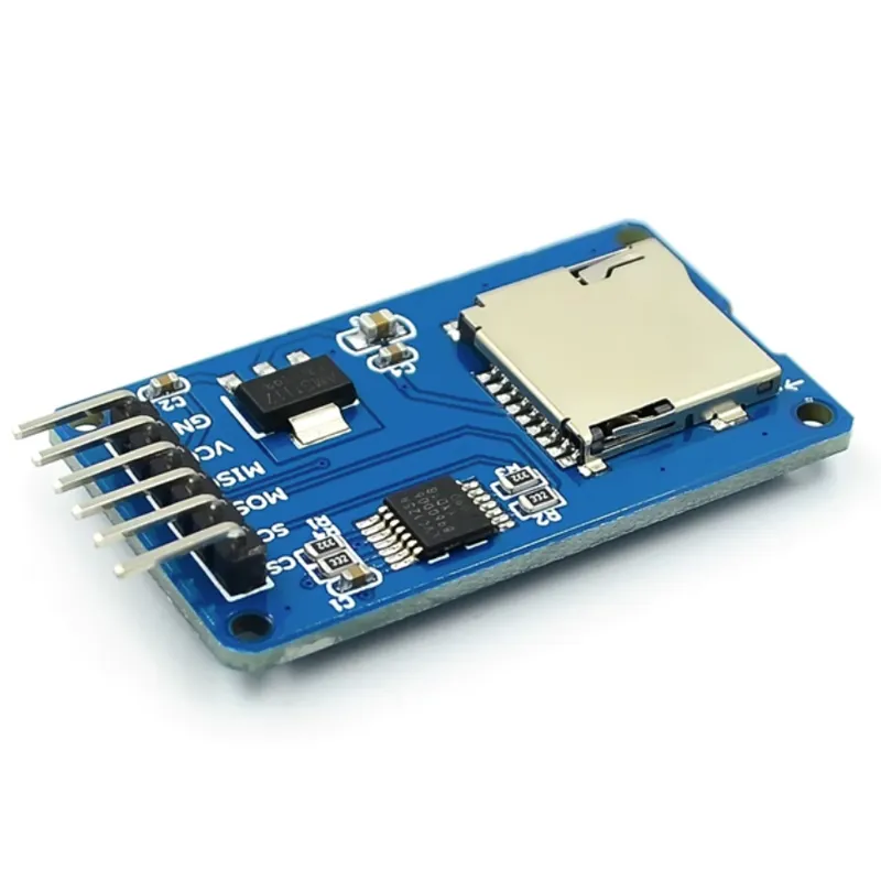 Micro Sd Kaart Module Spi Interface Tf Kaartlezer Met Niveau Conversie Chip