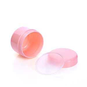 Frascos de plástico de tarro cosmético blanco rosa de gama alta de MOQ bajo con tapas tarro cosmético amarillo verde para crema - Product Image 5