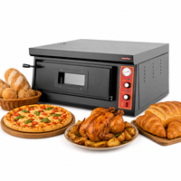 Four de boulangerie électrique commercial 1/2 niveau pour pizza, pain, gâteau - 220V, compatible maïs et fruits