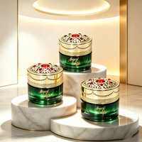Pot de rangement cosmétique en verre vide de forme ronde 1oz 30g 50g pour crème visage et soins de la peau