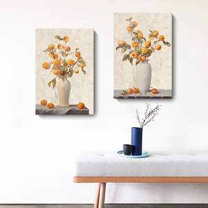 Bán buôn nghệ thuật Mới Deco khung gỗ tường nghệ thuật bền vải vẫn còn cuộc sống bình sơn trang trí nội thất cho phòng khách treo - Product Image 5