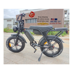 VTT électrique C80 Max puissant avec cadre en acier porte-vélo électrique tout-terrain de ville avec moteur de moyeu arrière, entrepôt européen - Product Image 6