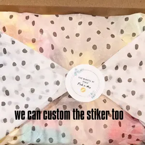 Custom Spot Gedrukt Logo Bloem Cadeaupapier Kleding Tissue Papier