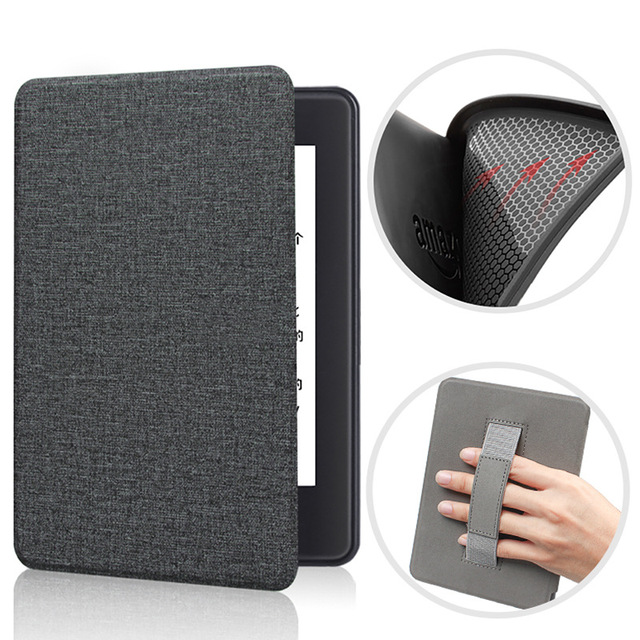 Soft Silicone TPU Shell Back With Hand Strap Protective Cover Case for 2022 Kindle 11 Gen 2024 Kindle 12th Gen Paperwhite 11th