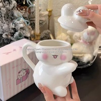 Ensemble de tasses pour couples As Slow As Ever, en céramique, style coréen, motif lapin, cadeau de mariage ou d'anniversaire dans un coffret cadeau