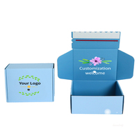 Boîtes d'emballage pour vêtements et cadeaux, personnalisées avec logo imprimé, haut de gamme, imperméables, recyclables, en carton ondulé mat