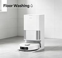 Nettoyeur Vapeur Commercial DREAME D30 Ultra Robot avec Recharge Automatique, Protection Double Contre les Chocs, 3-en-1 : Balayage, Aspiration et Nettoyage, pour Usage Domestique (Plastique)
