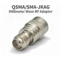 Adaptateur coaxial RF QS MA/S MA-JKAG1 50 Ohm 10MHz-18GHz en acier inoxydable mâle/femelle pour communication haute fréquence VSWR 1.15:1