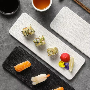 Directo de fábrica Hotel Restaurante Servicio Platos Mate Negro Sushi Plato Vajilla - Product Image 1