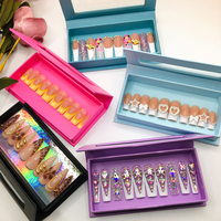 Ongles à presser instantanés DIY pour salon, prêts à poser, sans dommages, sains, inodores, qualité supérieure ABS, vente en gros