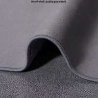 Serviette de nettoyage ultra douce en microfibre de polyester double face en suède tissé pour lavage de voiture, absorption d'eau pour vitres et usage domestique
