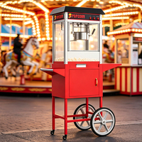 Carrito de Palomitas Comercial Grande con Ruedas