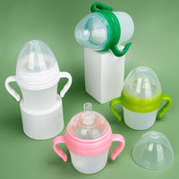 Biberón de alimentación para bebés PPSU sin BPA, taza de leche, pezones de silicona de grado alimenticio, biberones de lactancia con patrón de dibujos animados para bebés