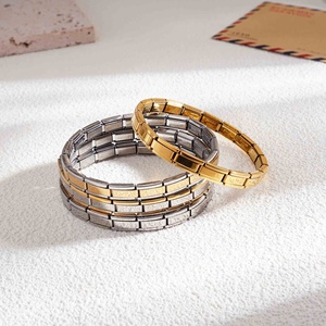 Bracelet en acier inoxydable 7 mm de style italien simple et élégant, fait main, chaîne DIY, design classique, idéal pour un cadeau - Product Image 1