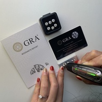 Piedra de diamante sintético de corte redondo brillante al por mayor, moissanita suelta de claridad VVS de 3mm para joyería de moda de lujo