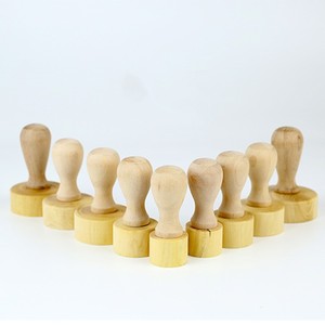 Custom Silicone <strong>Cookie</strong> <strong>Stamp</strong> Wooden Handle Wooden <strong>Stamp</strong> Handle for Rubber <strong>Stamps</strong> - Product Image 3