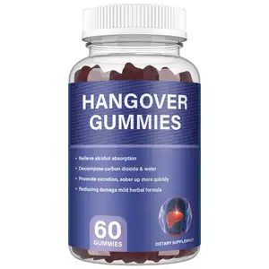 OEM Private Label Hot Sale Gummies Hangover Gummies Jelly to Cure Hangovers Anti-alcohol Liver Health Before Drink Hangover Cure