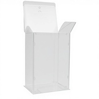 Boîtes en PVC multifonctionnelles, boîtes en plastique pliables à vendre, boîte transparente givrée claire