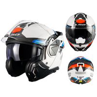 Casque Moto Intégral LS2 FF910 Unisexe Toutes Saisons KPA avec Double Visière Rabattable Anti-Buée – Neuf, Idéal pour la Conduite Estivale