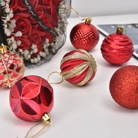 12 buah bola Natal dekorasi pohon Natal dekorasi rumah Natal Selamat Tahun Baru Navidad liontin bola aksesoris